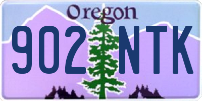 OR license plate 902NTK