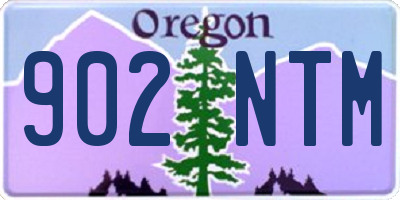 OR license plate 902NTM