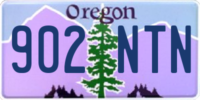 OR license plate 902NTN