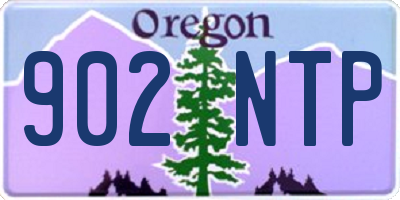 OR license plate 902NTP