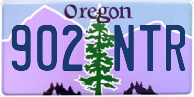 OR license plate 902NTR