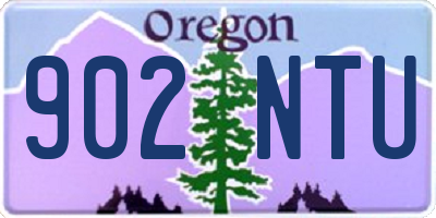OR license plate 902NTU
