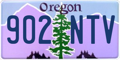 OR license plate 902NTV
