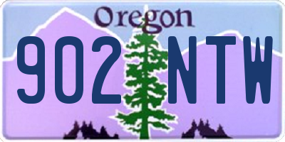 OR license plate 902NTW