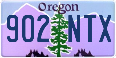 OR license plate 902NTX