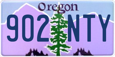OR license plate 902NTY