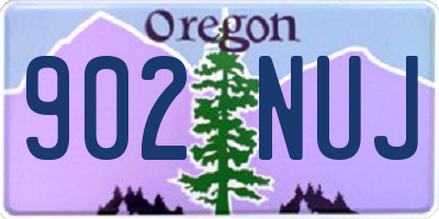 OR license plate 902NUJ