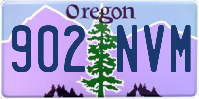 OR license plate 902NVM