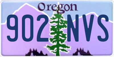 OR license plate 902NVS