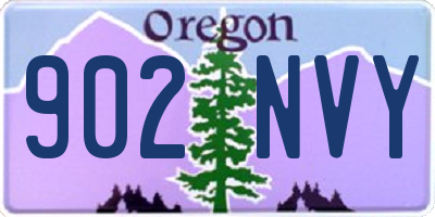 OR license plate 902NVY