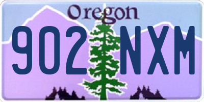 OR license plate 902NXM