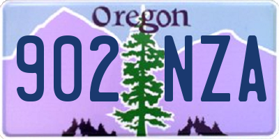 OR license plate 902NZA
