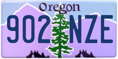 OR license plate 902NZE