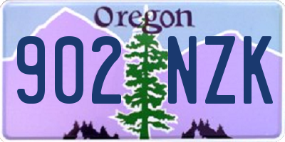 OR license plate 902NZK