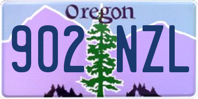 OR license plate 902NZL