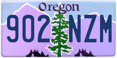 OR license plate 902NZM