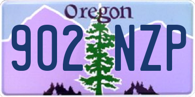 OR license plate 902NZP