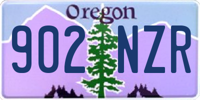 OR license plate 902NZR