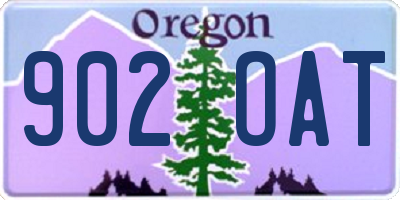 OR license plate 902OAT