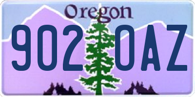 OR license plate 902OAZ