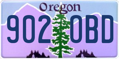 OR license plate 902OBD