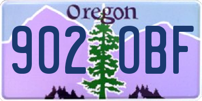 OR license plate 902OBF