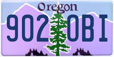 OR license plate 902OBI