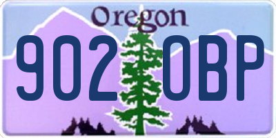 OR license plate 902OBP