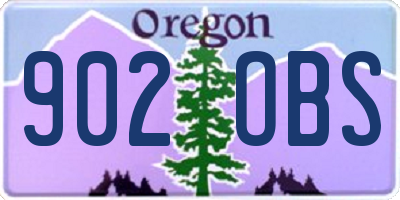 OR license plate 902OBS