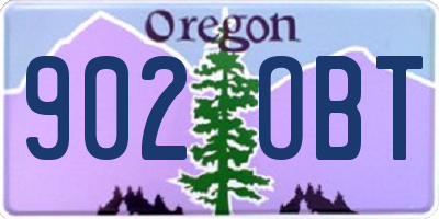 OR license plate 902OBT