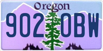 OR license plate 902OBW