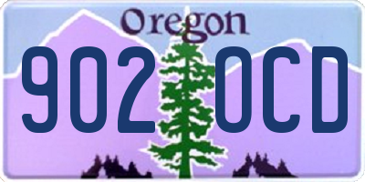 OR license plate 902OCD
