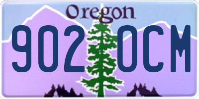 OR license plate 902OCM