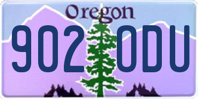 OR license plate 902ODU