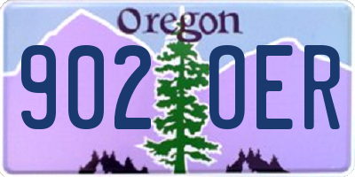 OR license plate 902OER