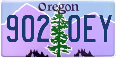 OR license plate 902OEY
