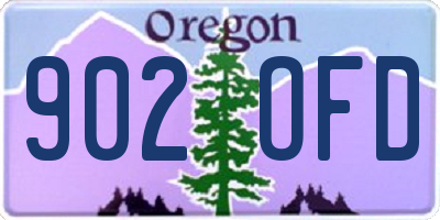 OR license plate 902OFD