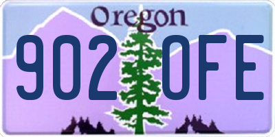 OR license plate 902OFE