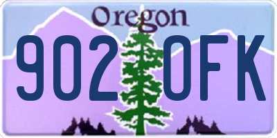 OR license plate 902OFK