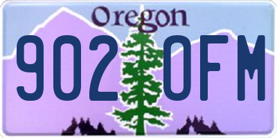 OR license plate 902OFM