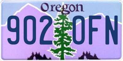 OR license plate 902OFN