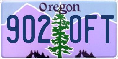 OR license plate 902OFT