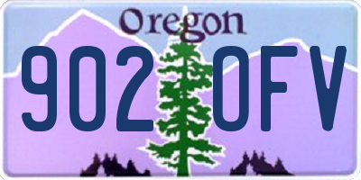 OR license plate 902OFV