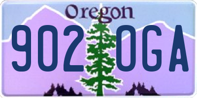 OR license plate 902OGA