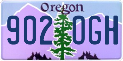 OR license plate 902OGH