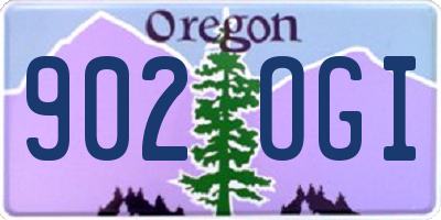 OR license plate 902OGI