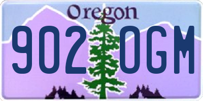 OR license plate 902OGM
