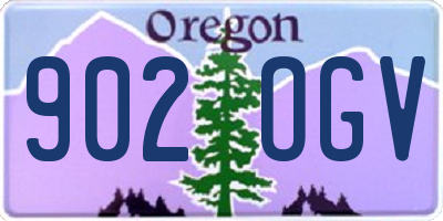 OR license plate 902OGV