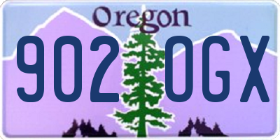 OR license plate 902OGX