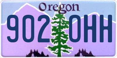 OR license plate 902OHH
